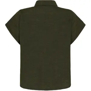 Chemisier aster met revers lin vrouw KnowledgeCotton Apparel image-3