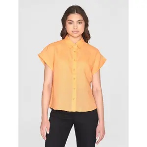 Chemisier aster met revers lin vrouw KnowledgeCotton Apparel image-1