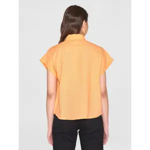 Chemisier aster met revers lin vrouw KnowledgeCotton Apparel image-2