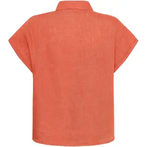 Chemisier aster met revers lin vrouw KnowledgeCotton Apparel image-1