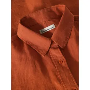 Aster Linen Reversible Blouse Women KnowledgeCotton Apparel image-2