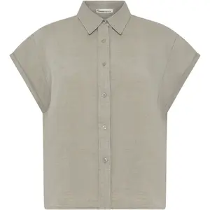 Aster Linen Reversible Blouse Women KnowledgeCotton Apparel image-0