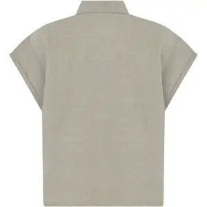 Aster Linen Reversible Blouse Women KnowledgeCotton Apparel image-1