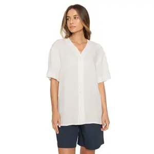Women's linen blouse KnowledgeCotton Apparel image-1