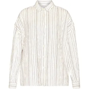 Women's long sleeve shirt KnowledgeCotton Apparel Gots/Vegan stripe image-0