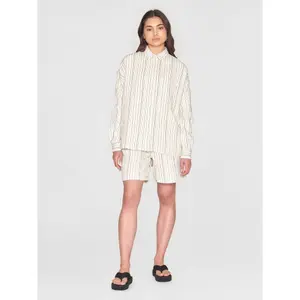 Women's long sleeve shirt KnowledgeCotton Apparel Gots/Vegan stripe image-3
