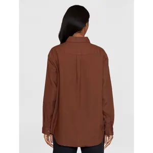 Women's long sleeve shirt KnowledgeCotton Apparel Loose Linen image-2