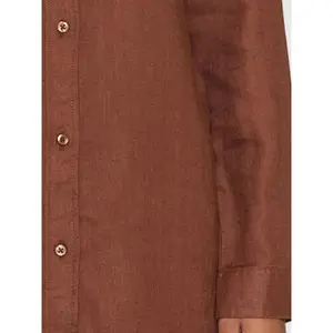 Women's long sleeve shirt KnowledgeCotton Apparel Loose Linen image-4