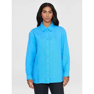 Γυναικεία πουκάμισα με μακριά μανίκια KnowledgeCotton Apparel Loose Linen image-1