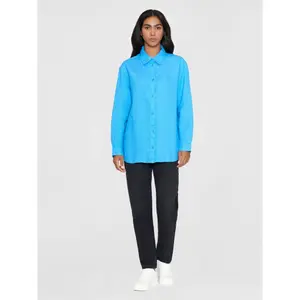 Γυναικεία πουκάμισα με μακριά μανίκια KnowledgeCotton Apparel Loose Linen image-3