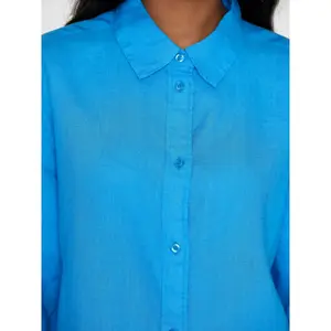 Γυναικεία πουκάμισα με μακριά μανίκια KnowledgeCotton Apparel Loose Linen image-4