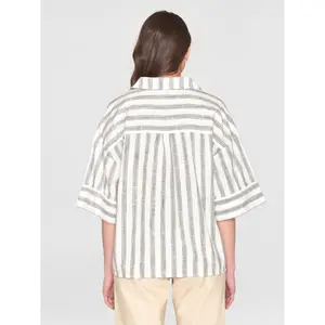 Women's blouse KnowledgeCotton Apparel Loose Stripe GOTS/Vegan image-2