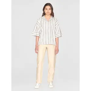 Women's blouse KnowledgeCotton Apparel Loose Stripe GOTS/Vegan image-3