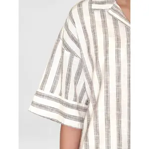 Women's blouse KnowledgeCotton Apparel Loose Stripe GOTS/Vegan image-4