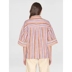 Women's blouse KnowledgeCotton Apparel Loose Stripe GOTS/Vegan image-2