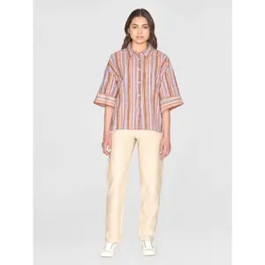 Women's blouse KnowledgeCotton Apparel Loose Stripe GOTS/Vegan image-3