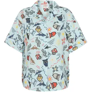 Woman's shirt KnowledgeCotton Apparel Owl Cactus AOP GOTS/Vegam image-0