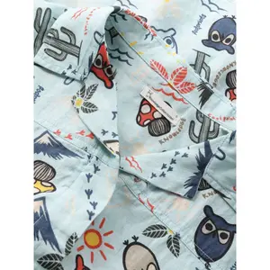 Woman's shirt KnowledgeCotton Apparel Owl Cactus AOP GOTS/Vegam image-3