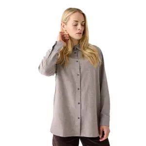 Women's Long Sleeve Flannel Shirt KnowledgeCotton Apparel Organic GOTS image-1