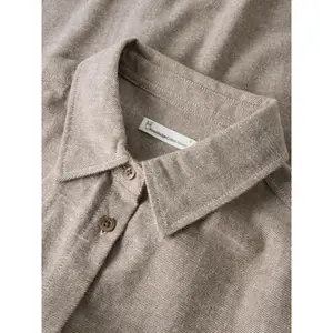Women's Long Sleeve Flannel Shirt KnowledgeCotton Apparel Organic GOTS image-4