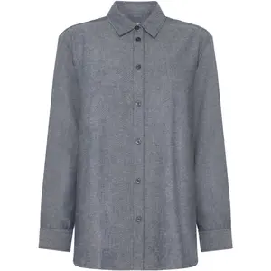Women's Long Sleeve Flannel Shirt KnowledgeCotton Apparel Organic GOTS image-0