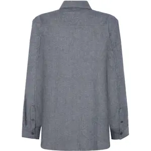 Women's Long Sleeve Flannel Shirt KnowledgeCotton Apparel Organic GOTS image-1