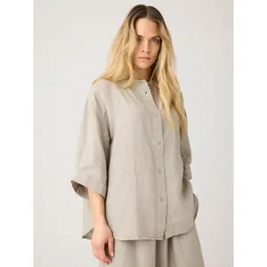 Women's blouse KnowledgeCotton Apparel Organic Linen GOTS/Vegan image-3