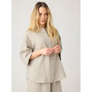 Women's blouse KnowledgeCotton Apparel Organic Linen GOTS/Vegan image-4