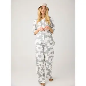 Γυναικεία πουκάμισα με σχέδια KnowledgeCotton Apparel Loose Linen Mix image-4