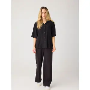 Woman's shirt KnowledgeCotton Apparel Loose Linen-mix image-2