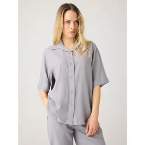 Γυναικεία πουκαμίσα KnowledgeCotton Apparel Loose Linen-mix image-1