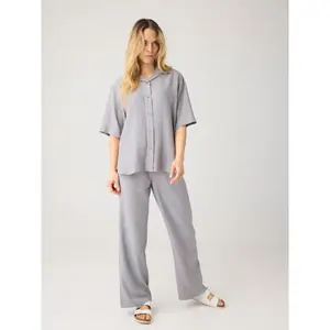 Γυναικεία πουκαμίσα KnowledgeCotton Apparel Loose Linen-mix image-3
