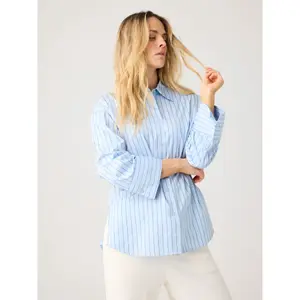 Women's long sleeve shirt KnowledgeCotton Apparel Stripe image-1