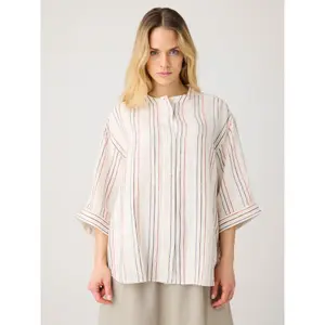 Blouse femme KnowledgeCotton Apparel Loose Linen image-1