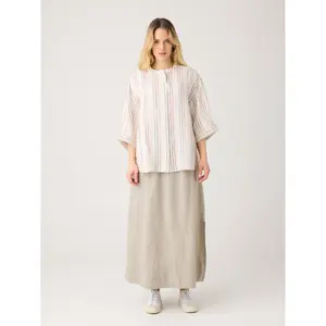 Blouse femme KnowledgeCotton Apparel Loose Linen image-2