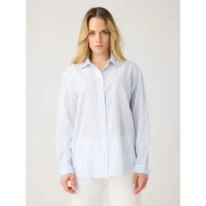 Woman's shirt KnowledgeCotton Apparel Loose Stripe image-1