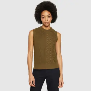 Women's sleeveless sweater KnowledgeCotton Apparel image-1
