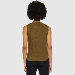 Women's sleeveless sweater KnowledgeCotton Apparel image-2