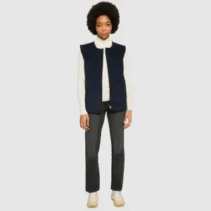 Veste sans manche femme KnowledgeCotton Apparel Irregular corduroy image-3