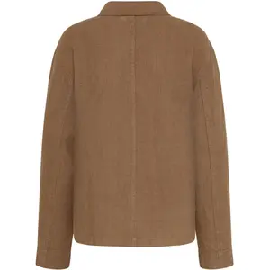 Classic Linen Shirt for Women KnowledgeCotton Apparel Gots Vegan image-1