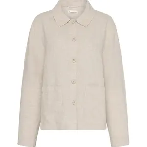 Classic Linen Shirt for Women KnowledgeCotton Apparel Gots Vegan