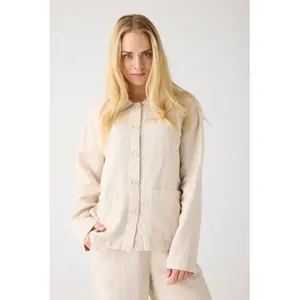 Classic Linen Shirt for Women KnowledgeCotton Apparel Gots Vegan image-1