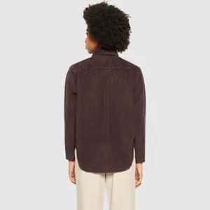 Women's long-sleeved overshirt KnowledgeCotton Apparel Irregular corduroy image-3
