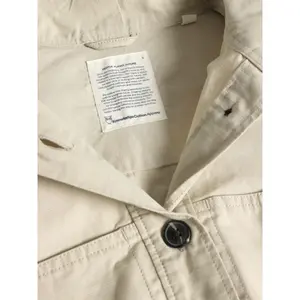 Women's High Collar Overshirt KnowledgeCotton Apparel Loose image-2