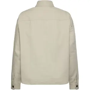 Women's High Collar Overshirt KnowledgeCotton Apparel Loose image-1