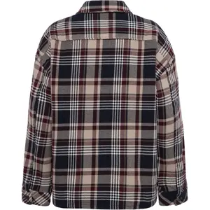 Women's plaid flannel overshirt KnowledgeCotton Apparel GOTS image-2