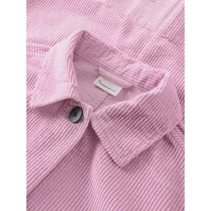 Camisa de sobreposição em veludo cotelê para mulher KnowledgeCotton Apparel image-6