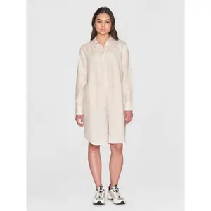 Linnen lange mouwen hemd jurk dames KnowledgeCotton Apparel image-2