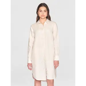 Linnen lange mouwen hemd jurk dames KnowledgeCotton Apparel image-1