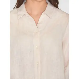 Linnen lange mouwen hemd jurk dames KnowledgeCotton Apparel image-4